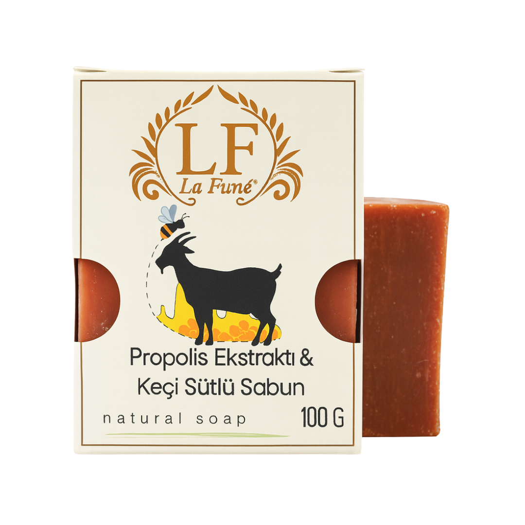 LA FUNE - Propolis Özlü ve Keçi Sütlü Arındırıcı Sabun 100gr